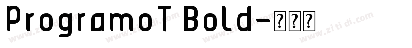 ProgramoT Bold字体转换